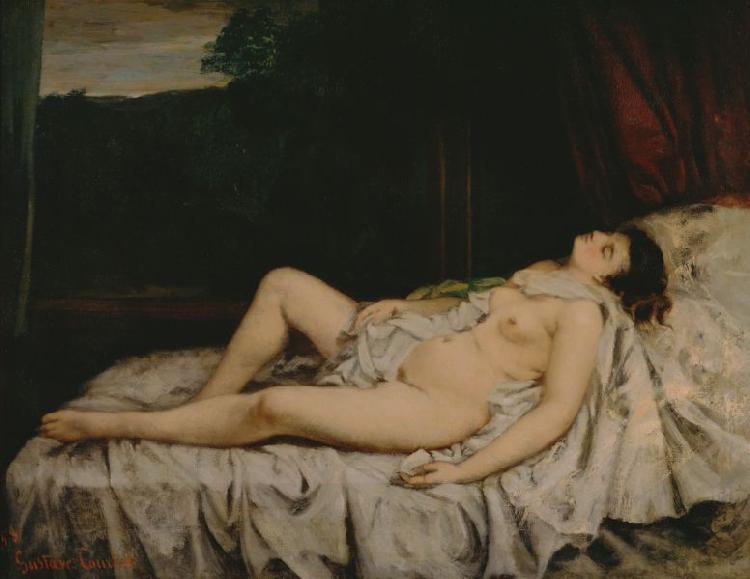 Gustave Courbet Sleeping Nude